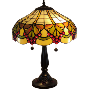 Merlot Medium Tiffany Table Lamp