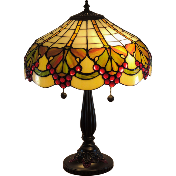 Merlot Medium Tiffany Table Lamp