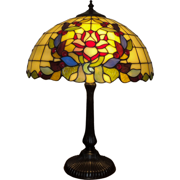 Lotus Medium Tiffany Table Lamp