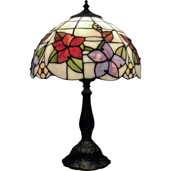 Summer Garden Small Tiffany Table Lamp